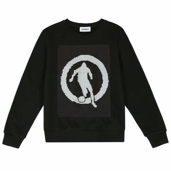 Boys Black Reversible Sequin Sweatshirt