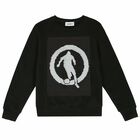 Boys Black Reversible Sequin Sweatshirt, 1, hi-res