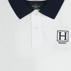 Boys White Logo Polo Shirt, 1, hi-res