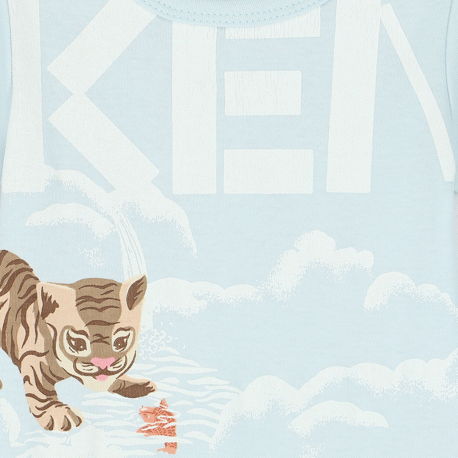 Baby Boys Blue Logo Romper, 1, hi-res