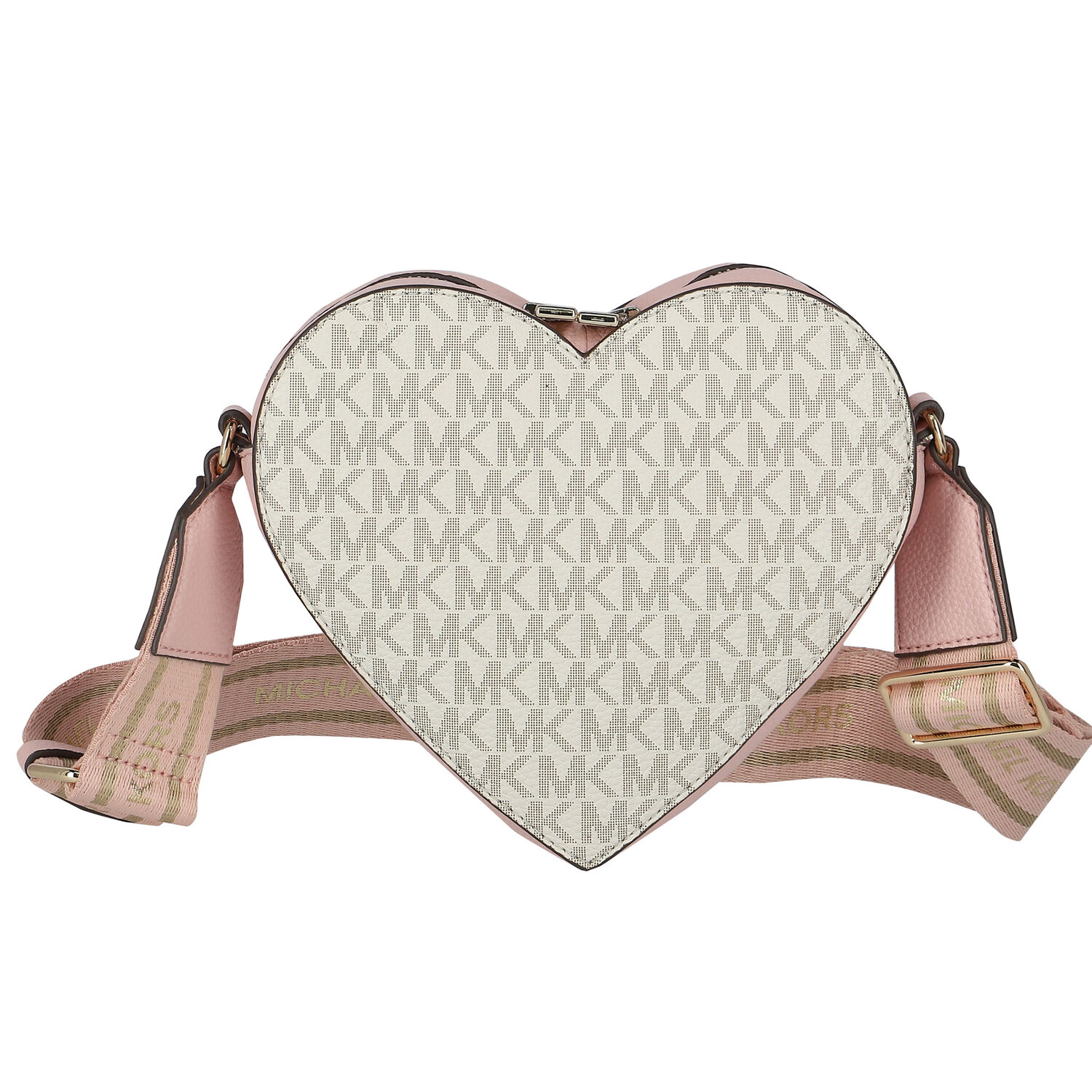 Girls Pink Heart Logo Shoulder Bag, 1, hi-res