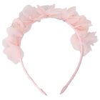 Girls Pink Flower Headband, 1, hi-res