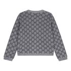 Grey logo Jacquard Baby Cardigan, 1, hi-res