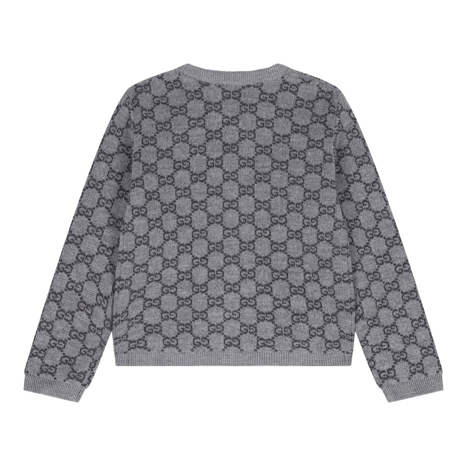 Grey logo Jacquard Baby Cardigan, 1, hi-res image number null