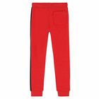 Boys Red Cotton Joggers, 1, hi-res