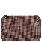 Beige Houndstooth Check Baby Changing Bag ( 41cm ), 1, hi-res