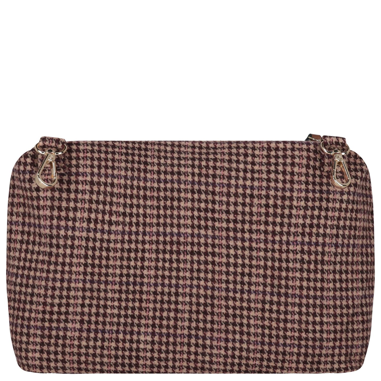 Beige Houndstooth Check Baby Changing Bag ( 41cm ), 1, hi-res