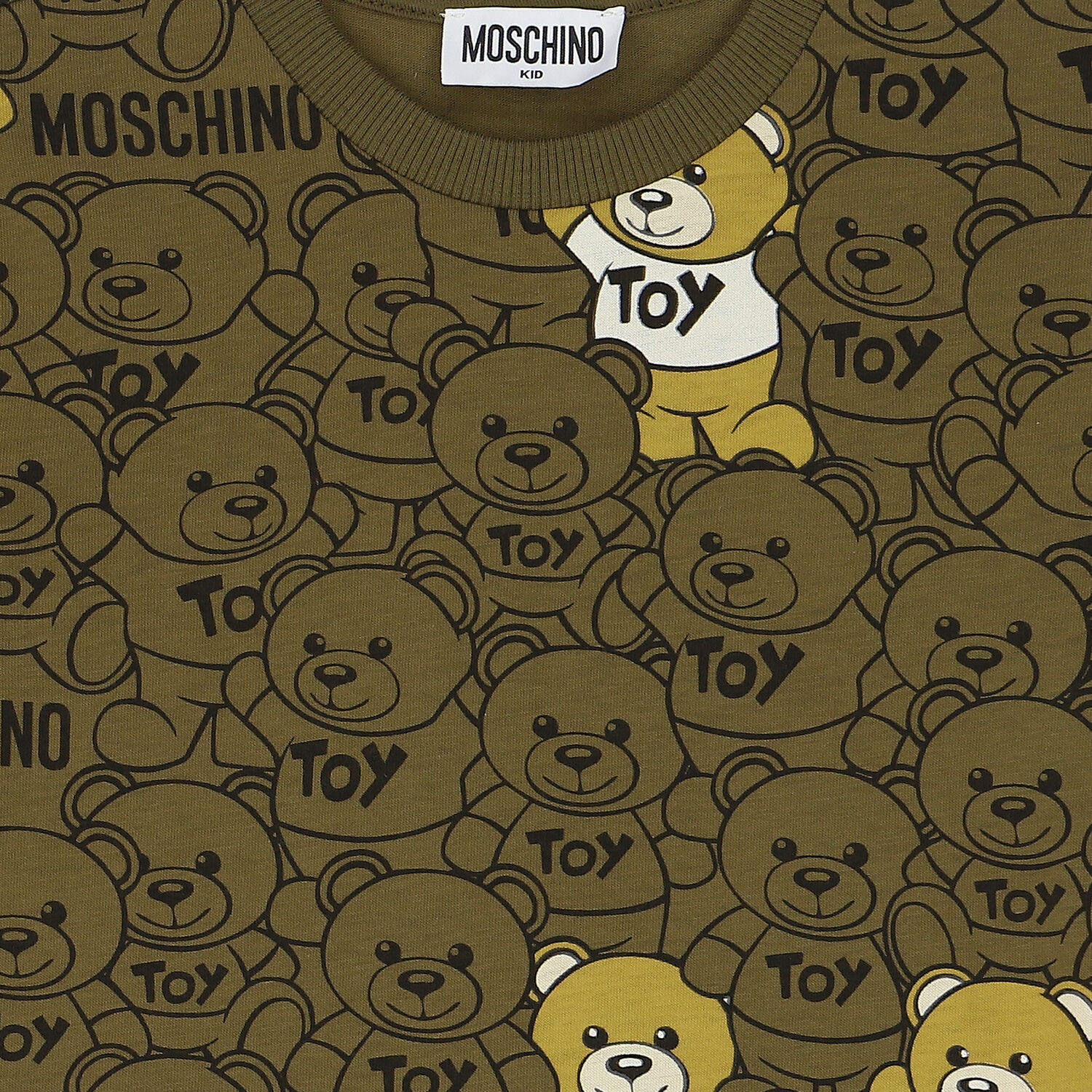 Green Teddy Bear Logo T-Shirt, 1, hi-res