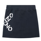Girls Grey Logo Skirt, 1, hi-res