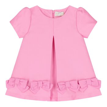 Baby Girls Pink Bow Dress 
