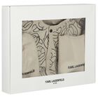 Baby Boys Beige Ikonik Karl Babygrow Gift Set, 1, hi-res