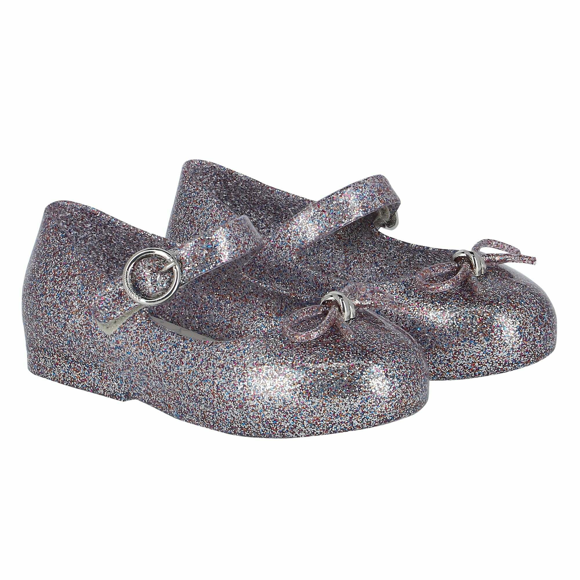 Silver jelly shoes sale