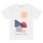 Boys White & Blue Shorts Set, 2, hi-res