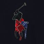 Boys Navy Blue Logo Long Sleeve Top, 1, hi-res