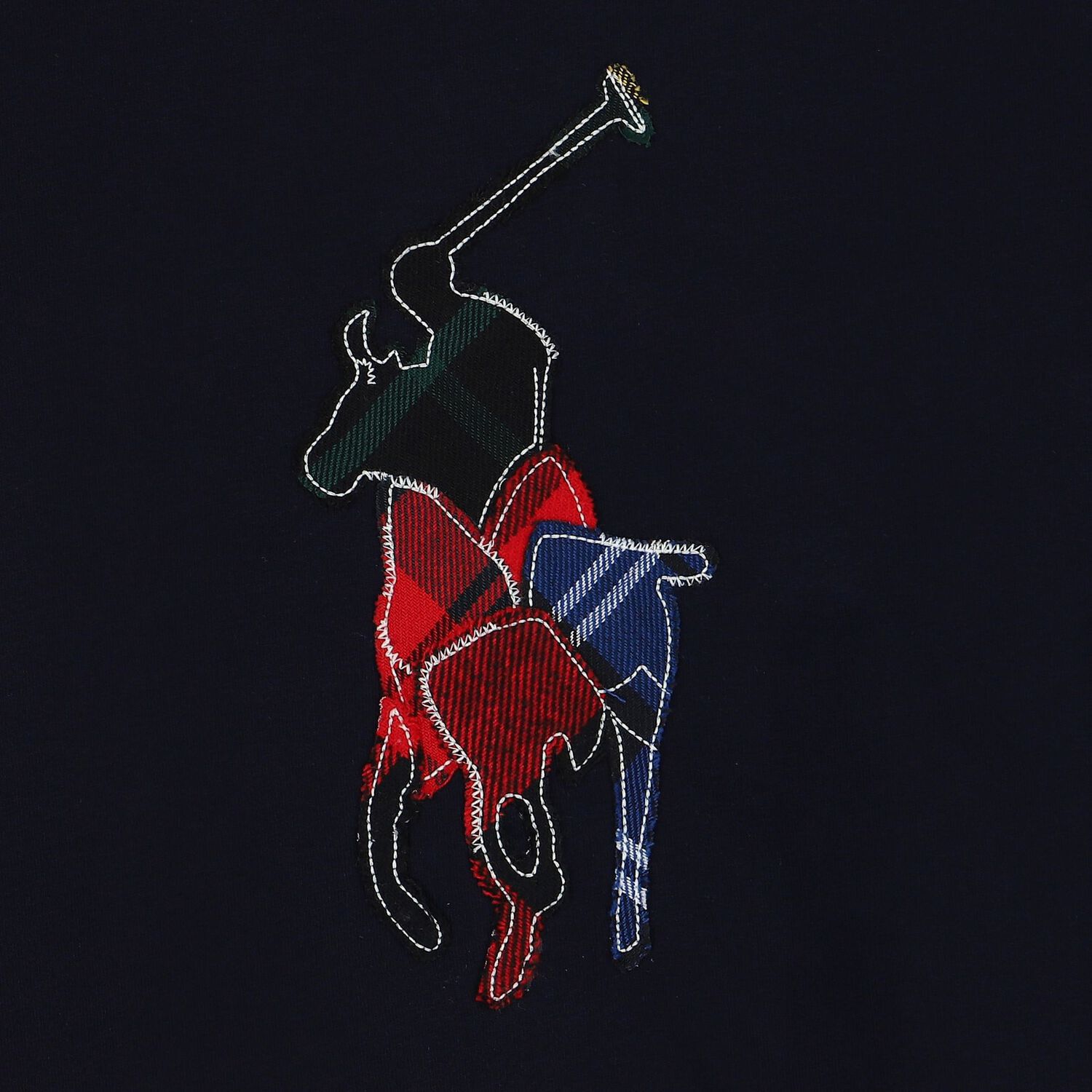 Boys Navy Blue Logo Long Sleeve Top, 1, hi-res image number null