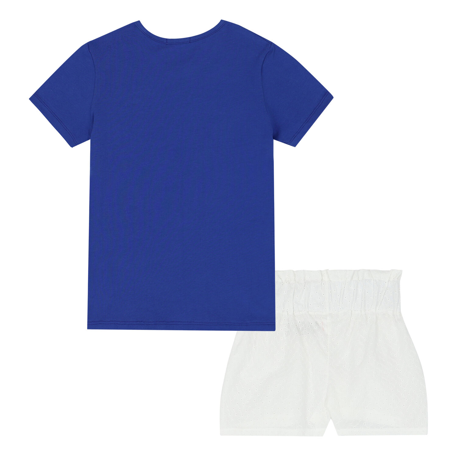Girls Blue & White Short Set, 1, hi-res image number null