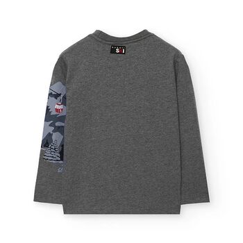 Boys Grey Mountain Long Sleeve Top, 1 Boys Grey Mountain Long Sleeve Top