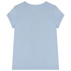 Girls Blue Polo Bear T-Shirt, 1, hi-res