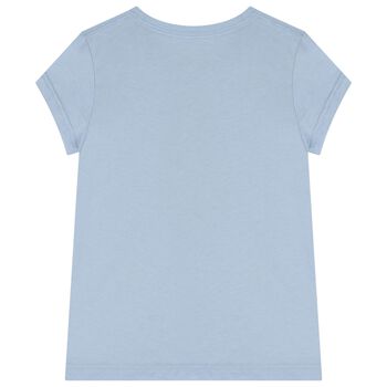Girls Blue Polo Bear T-Shirt