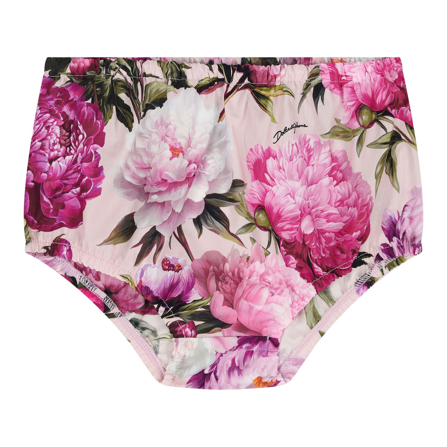 Baby Girls White & Pink Peony Dress Set, 1, hi-res
