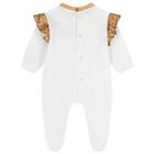 Baby Girls White & Beige Geo Map Gift Set, 2, hi-res