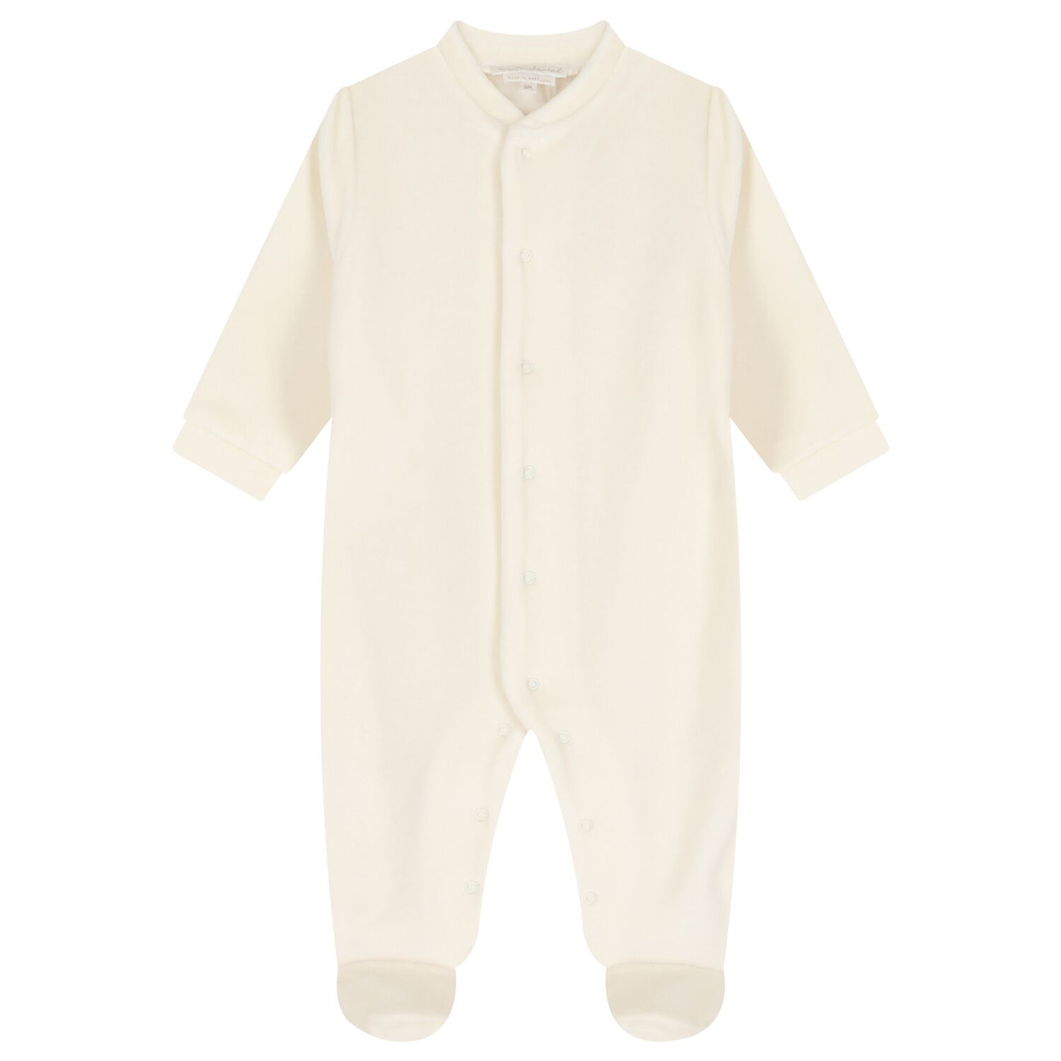 Ivory Wings Velour Babygrow, 1, hi-res