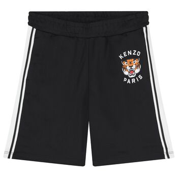 Black Tiger Logo Shorts