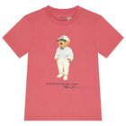 Boys Red Polo Bear T-Shirt, 1, hi-res