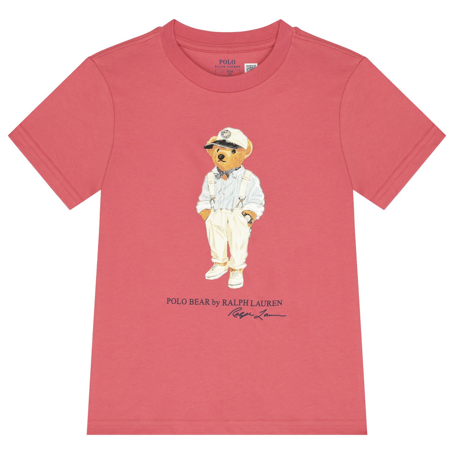 Boys Red Polo Bear T-Shirt, 1, hi-res