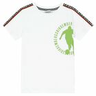 Boys White Logo T-Shirt, 1, hi-res