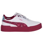 Girls White & Burgundy Hello Kitty Trainers, 1, hi-res