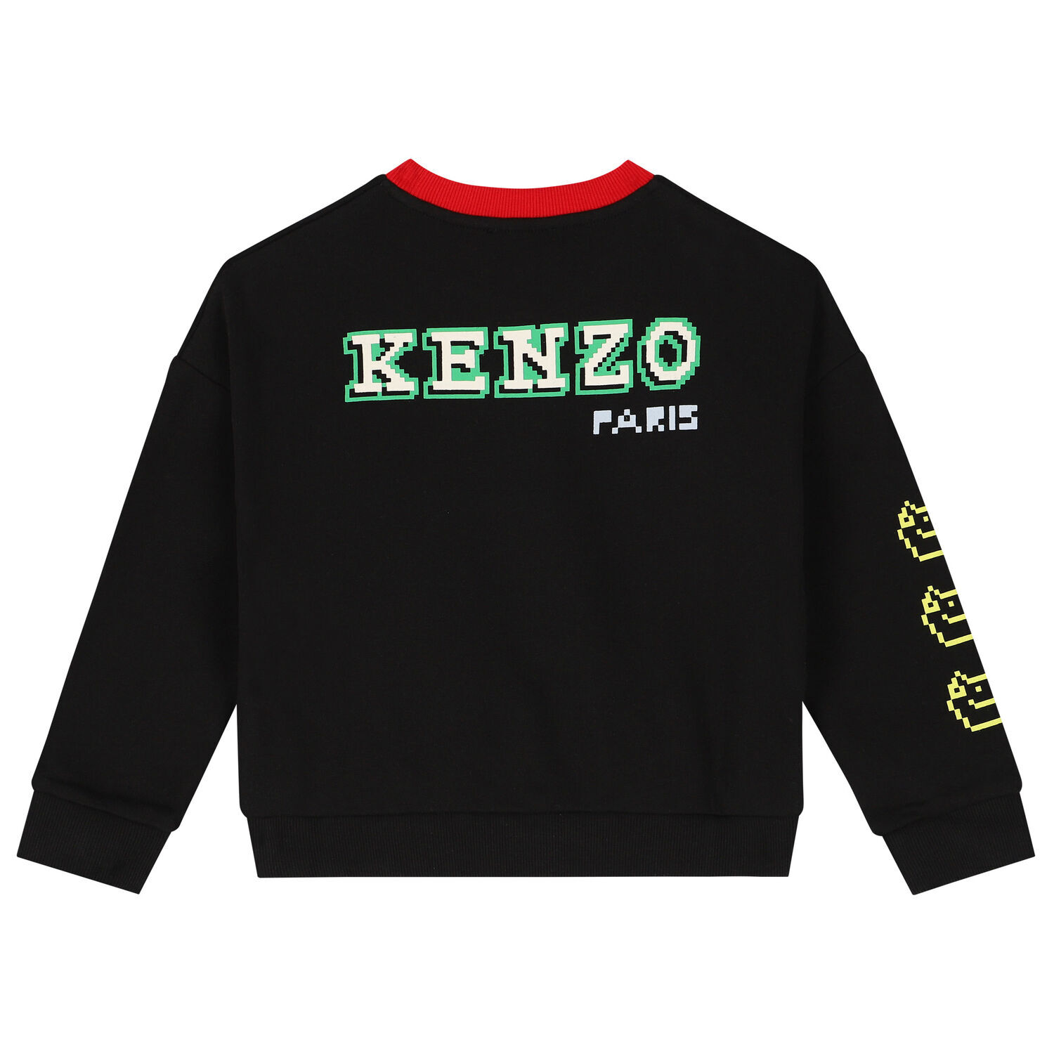 Girls Black Jungle Animals Sweatshirt, 1, hi-res