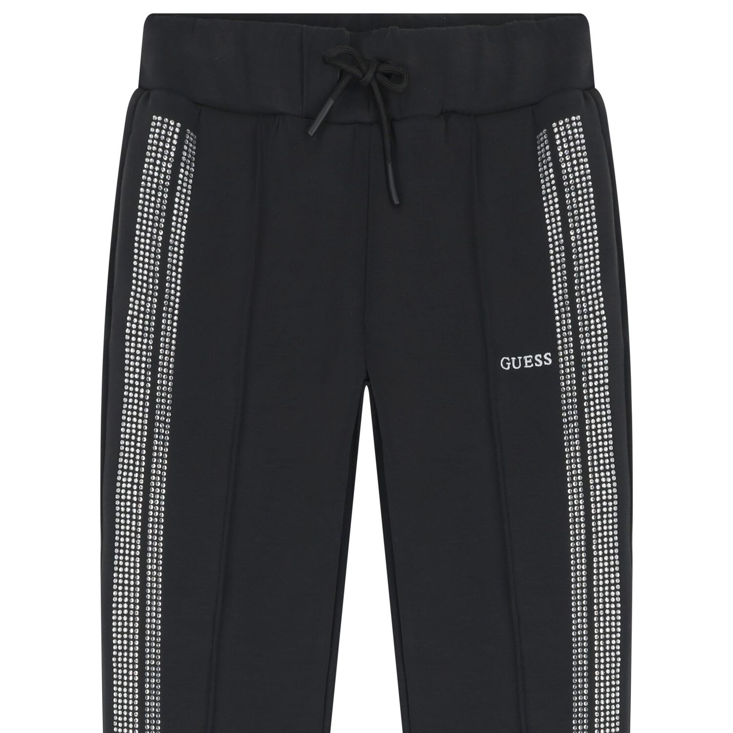 Girls Black Logo Joggers, 1, hi-res