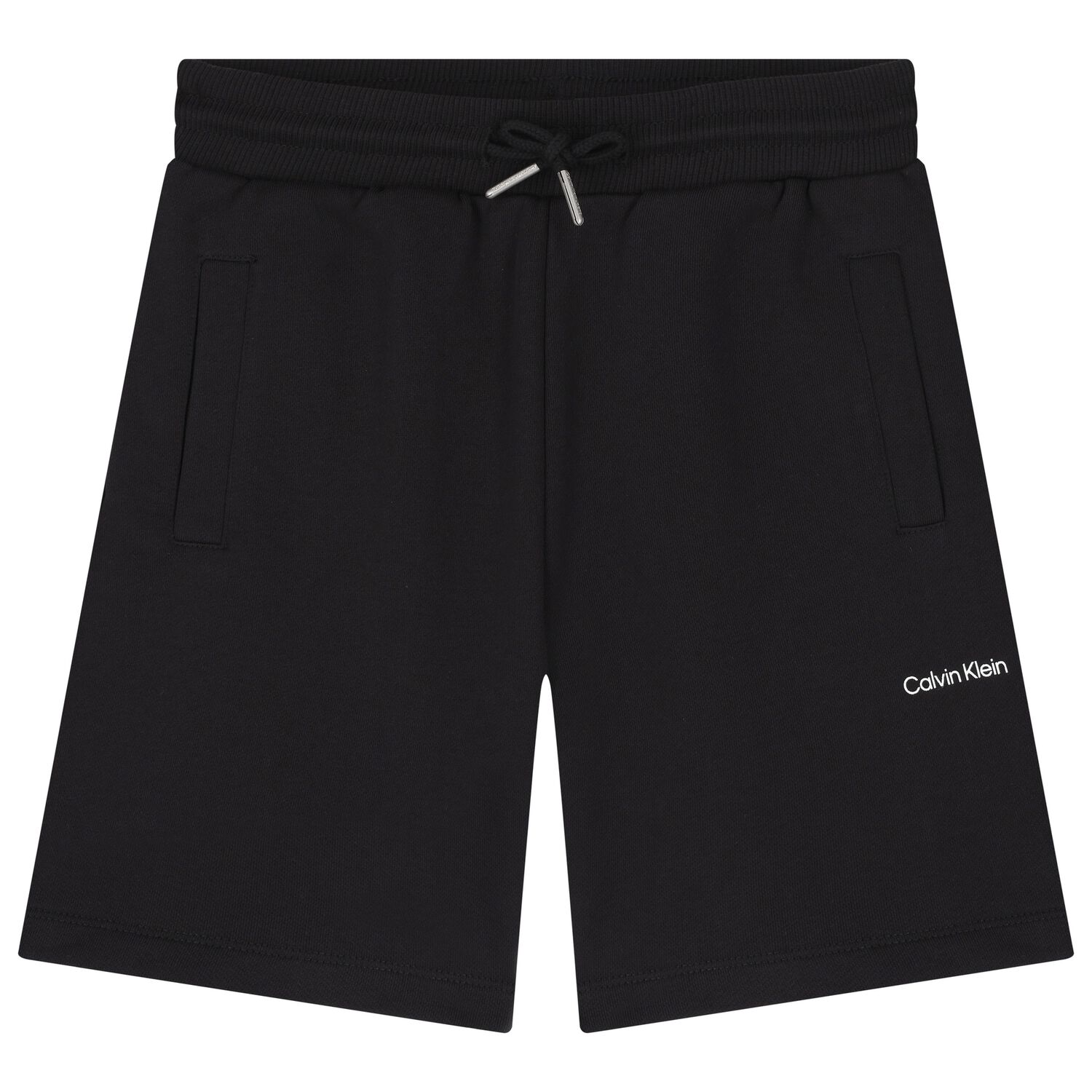 Boys Black Logo Jersey Shorts, 1, hi-res