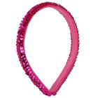 Girls Pink Embellished Headband, 1, hi-res