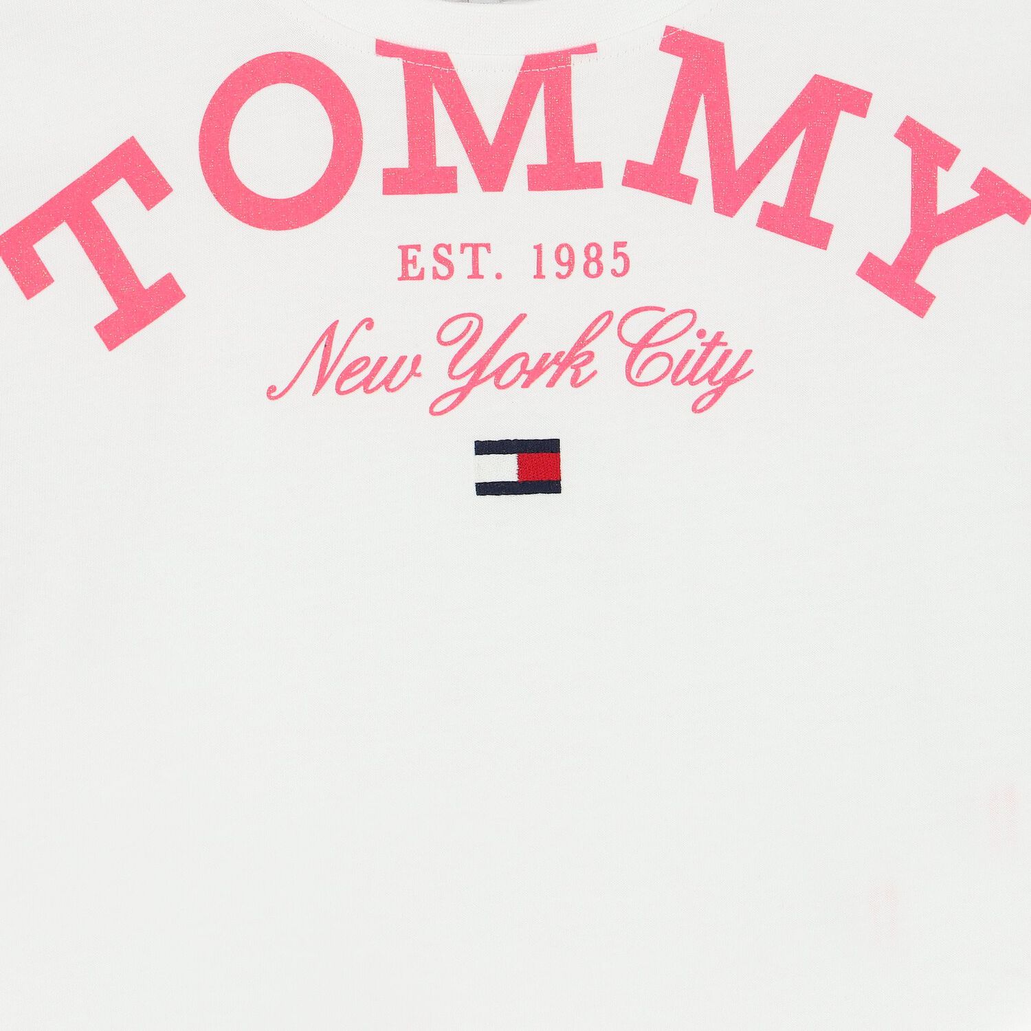 Girls White Logo T-Shirt, 1, hi-res