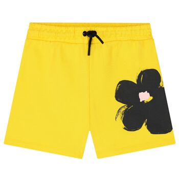 Girls Yellow Daisy Shorts