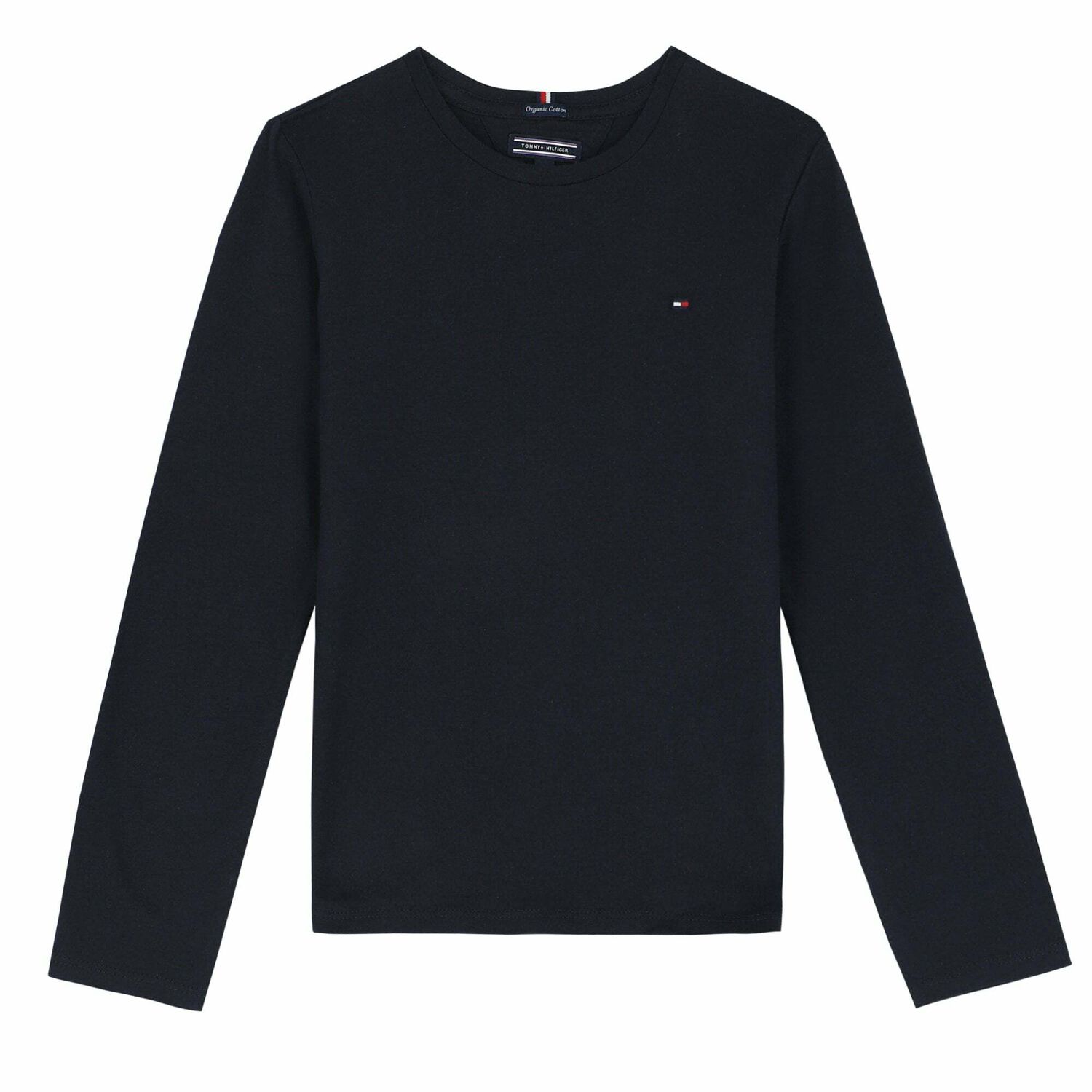 Girls Navy Blue Logo Top, 1, hi-res