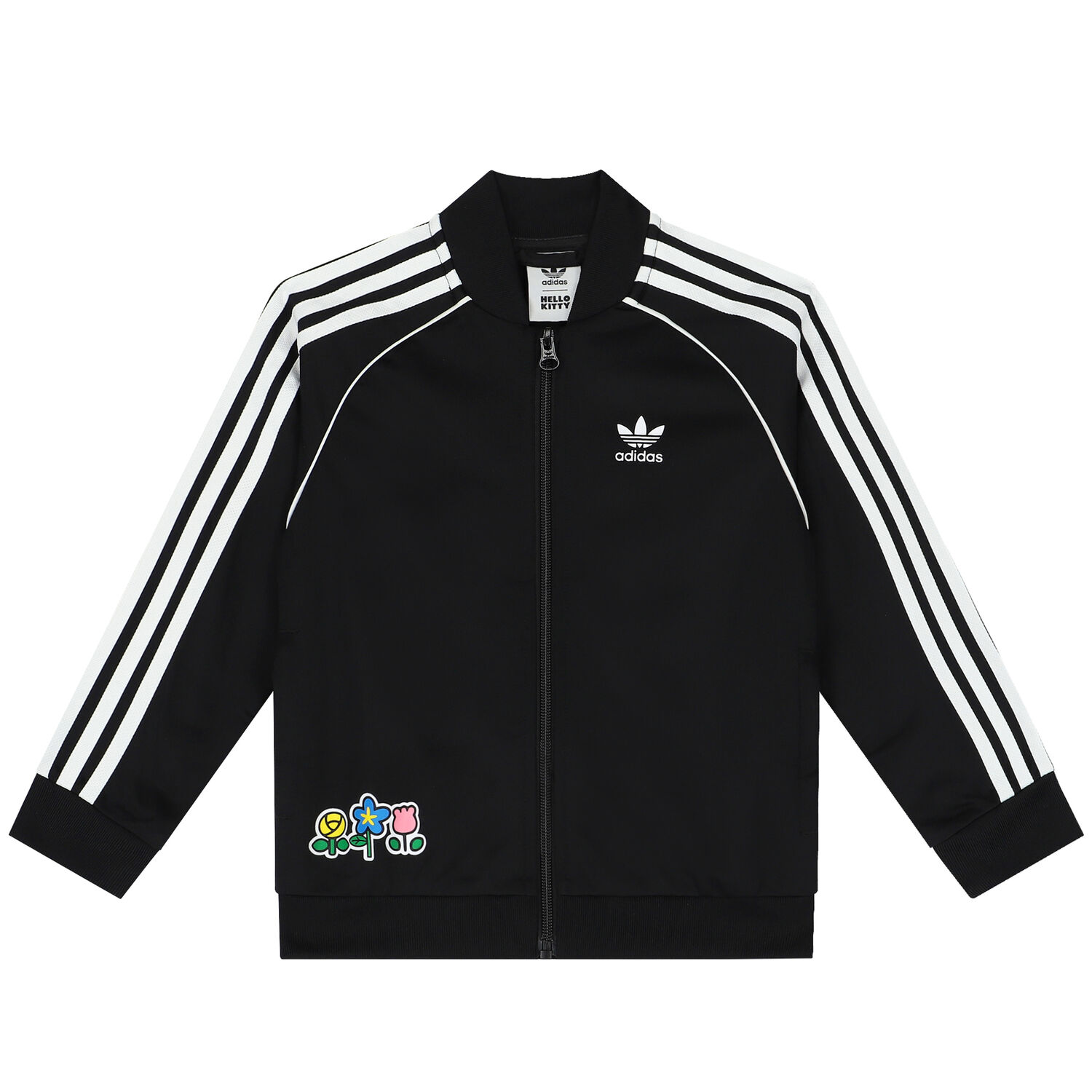 Girls Black Hello Kitty Tracksuit, 1, hi-res