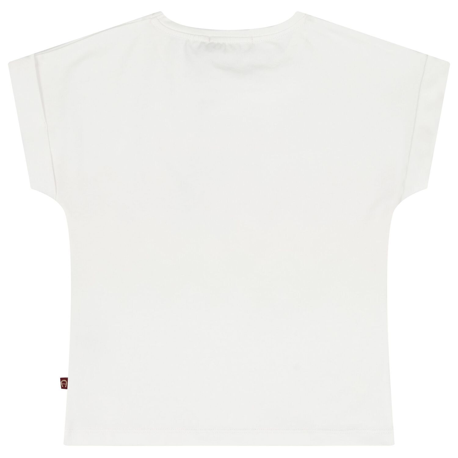 Girls White Zigzag Logo T-Shirt, 1, hi-res image number null