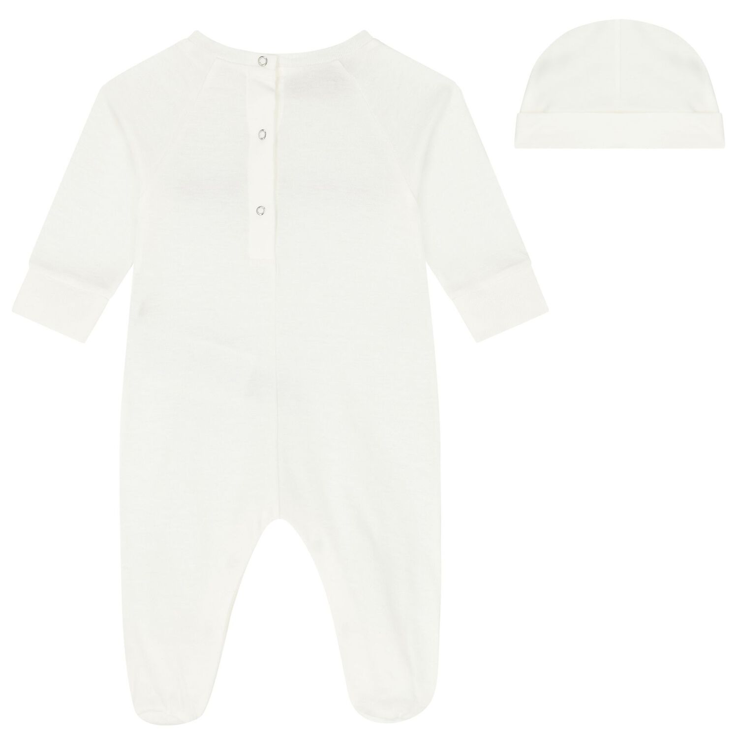 White Logo Babygrow Gift Set, 1, hi-res