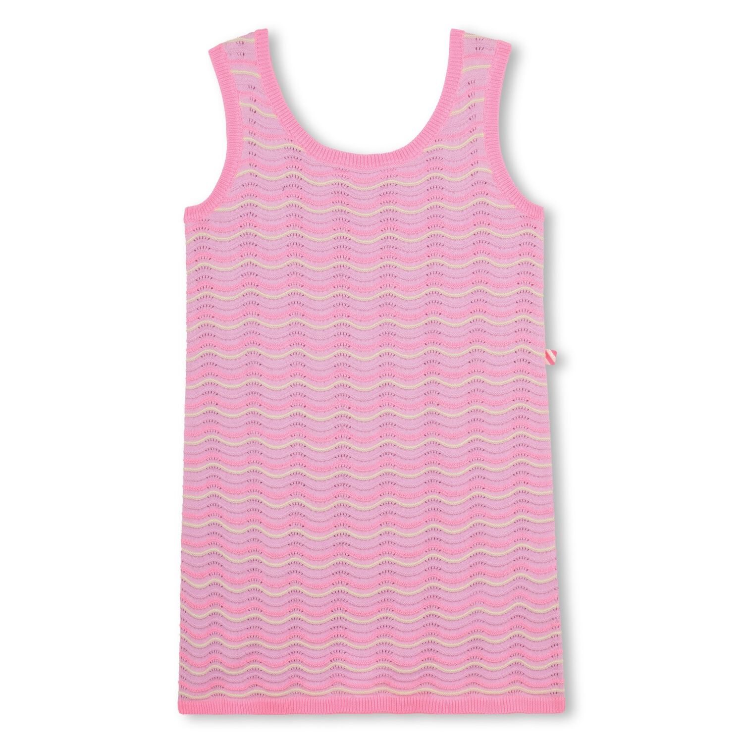 Girls Pink & Purple Crochet Dress, 1, hi-res