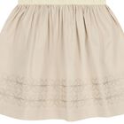 Girls Beige Logo Dress, 2, hi-res