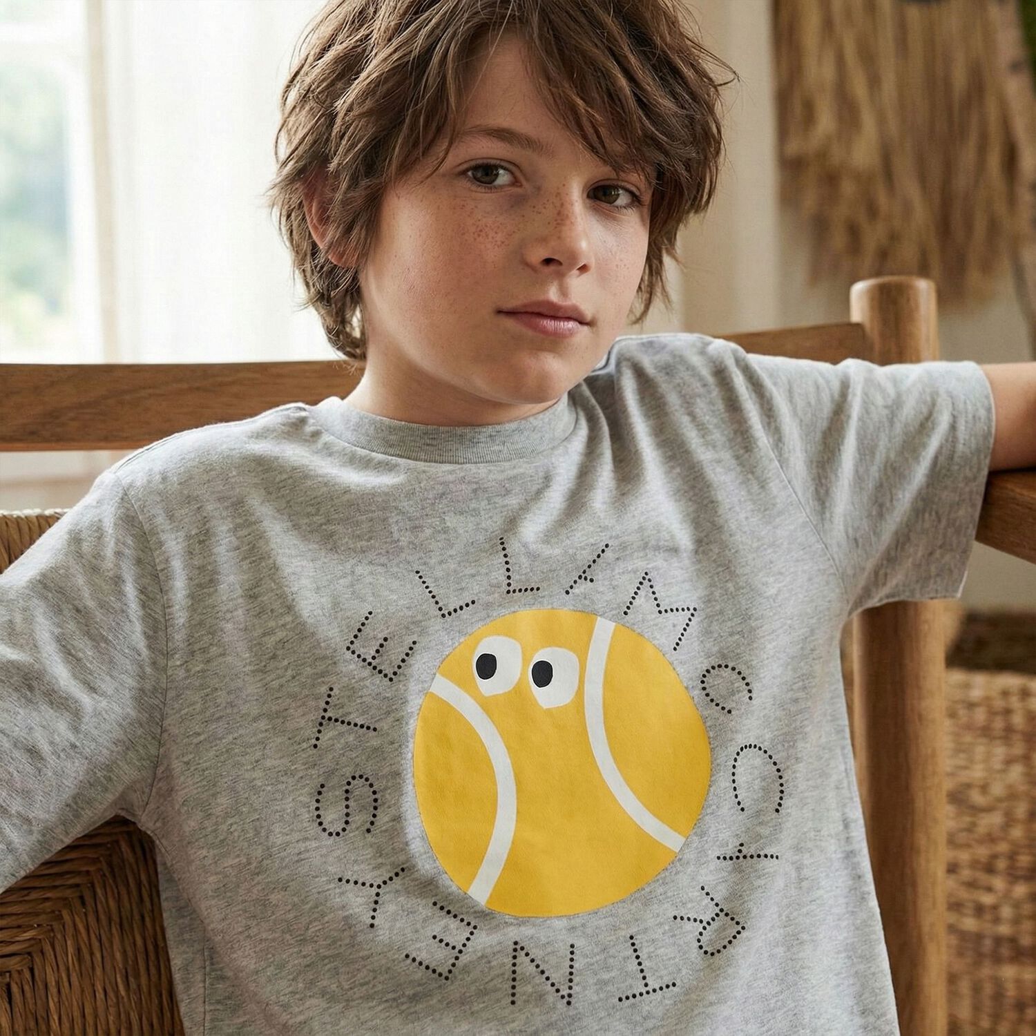 Boys Grey Logo T-Shirt, 1, hi-res