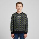 Boys Navy Blue Logo Sweatshirt, 1, hi-res