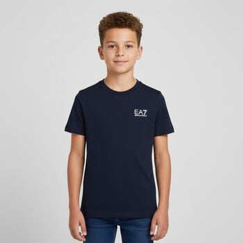Boys Navy Blue Logo T-Shirt