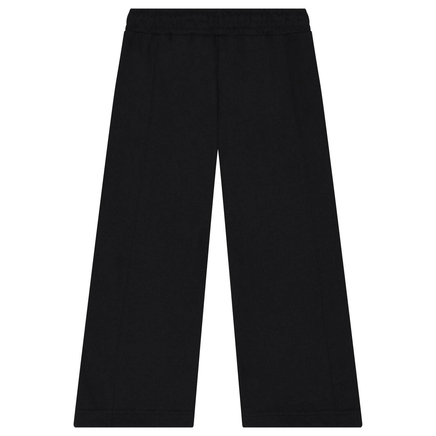 Girls Black logo Trousers, 1, hi-res