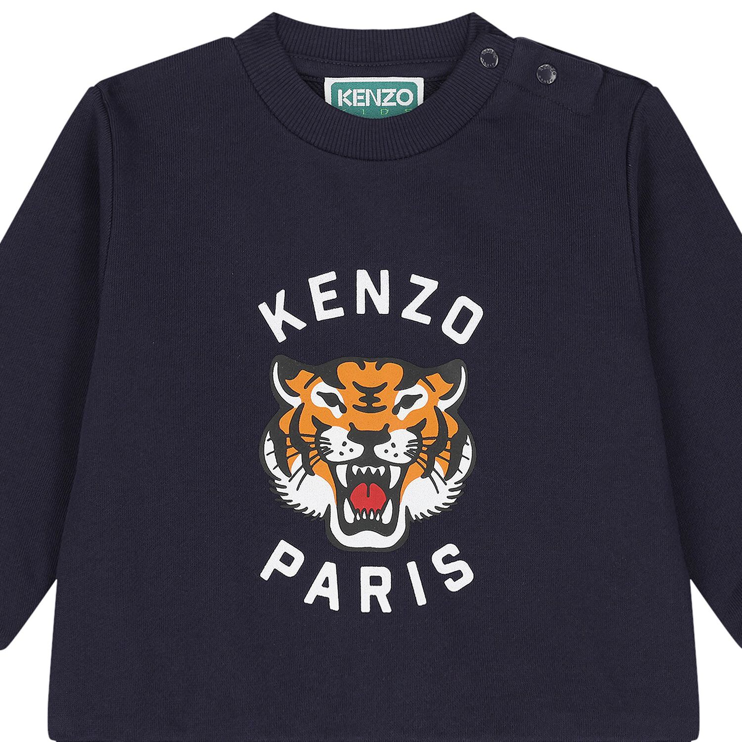 Younger Boys Navy Blue Tiger Tracksuit, 1, hi-res