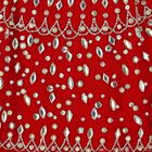 Girls Red Embellished Tulle Dress, 1, hi-res