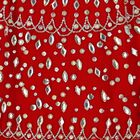 Girls Red Embellished Tulle Dress, 1, hi-res